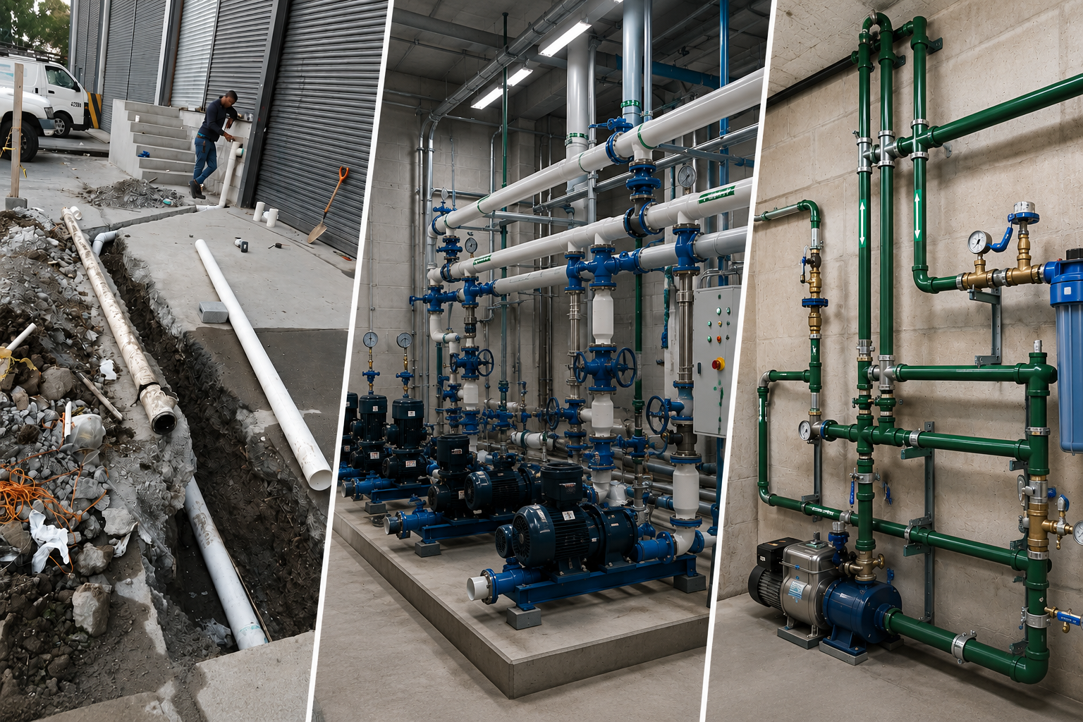 Instalación y mantenimiento de plomería industrial en Panamá