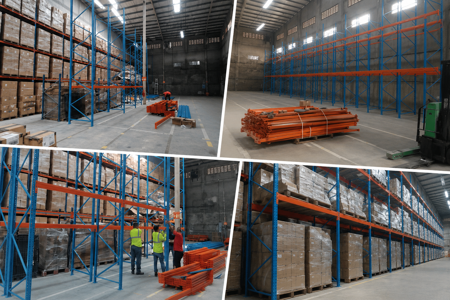 Diseño e instalación de racks industriales para almacenamiento logístico