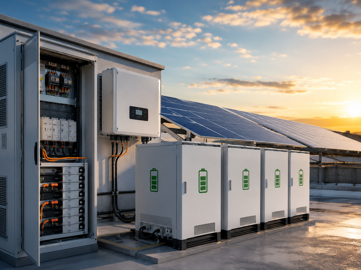 Sistemas solares con baterías BESS para respaldo energético empresarial